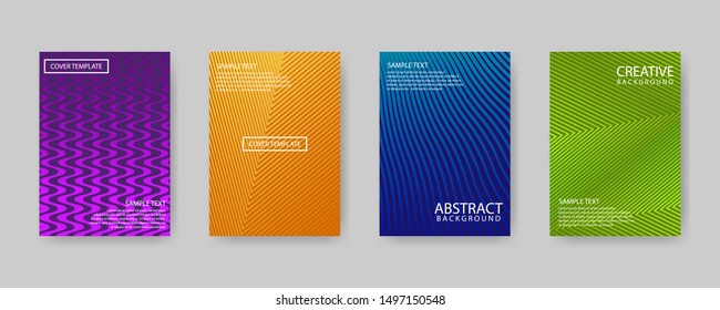Diseño de cubiertas mínimas. Fondo moderno con textura abstracta para la plantilla de diseño. Gradientes coloridos de medio tono. Patrones geométricos futuros.