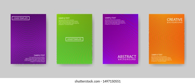 Minimal covers design. Modern background with abstract texture for design template. Colorful halftone gradients. Future geometric patterns.