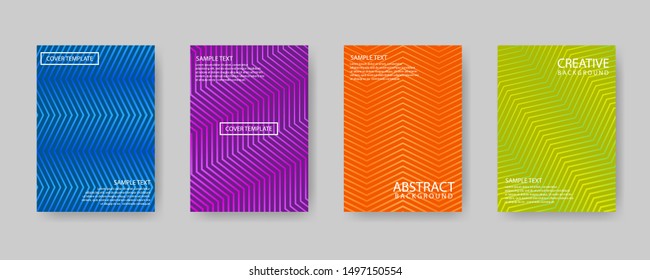 Minimal covers design. Modern background with abstract texture for design template. Colorful halftone gradients. Future geometric patterns.