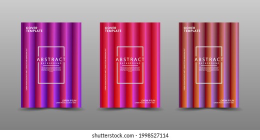 Minimal covers design. Modern background with abstract texture for use element poster, placard, catalog, banner, flyer, etc. Multicolor stripes with overlap layer style. Future geometry patterns.