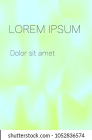 Minimal Covers Design, Modern, Stylish and Nice Looking Light Green and Blue Gradients.