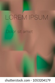 Minimal Covers Design, Modern, Stylish and Nice Looking Green and Pink Gradients.