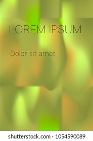 Minimal Covers Design, Modern, Stylish and Nice Looking Green and Yellow Gradients.