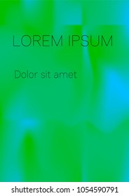 Minimal Covers Design, Modern, Stylish and Nice Looking Green and Blue Gradients.