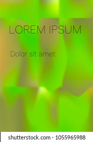 Minimal Covers Design, Modern, Stylish and Nice Looking Green and Yellow Gradients.