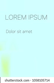 Minimal Covers Design, Modern, Stylish and Nice Looking Light Green and Blue Gradients.