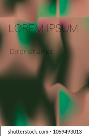 Minimal Covers Design, Modern, Stylish and Nice Looking Green and Pink Gradients.
