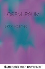 Minimal Covers Design, Modern, Stylish and Nice Looking Violet and Blue Gradients.