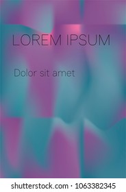 Minimal Covers Design, Modern, Stylish and Nice Looking Violet and Blue Gradients.
