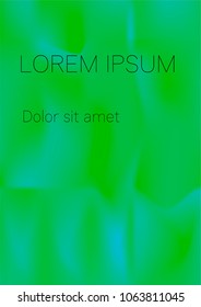 Minimal Covers Design, Modern, Stylish and Nice Looking Green and Blue Gradients.