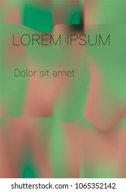 Minimal Covers Design, Modern, Stylish and Nice Looking Green and Pink Gradients.
