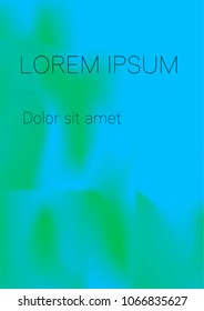 Minimal Covers Design, Modern, Stylish and Nice Looking Green and Blue Gradients.