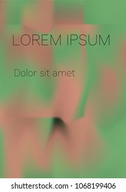Minimal Covers Design, Modern, Stylish and Nice Looking Green and Pink Gradients.