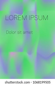 Minimal Covers Design, Modern, Stylish and Nice Looking Green and Blue Gradients.