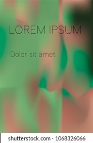 Minimal Covers Design, Modern, Stylish and Nice Looking Green and Pink Gradients.