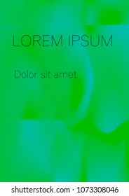 Minimal Covers Design, Modern, Stylish and Nice Looking Green and Blue Gradients.
