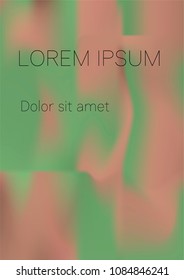 Minimal Covers Design, Modern, Stylish and Nice Looking Green and Pink Gradients.