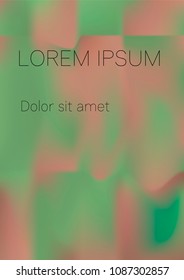 Minimal Covers Design, Modern, Stylish and Nice Looking Green and Pink Gradients.
