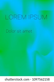 Minimal Covers Design, Modern, Stylish and Nice Looking Green and Blue Gradients.