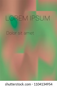 Minimal Covers Design, Modern, Stylish and Nice Looking Green and Pink Gradients.