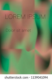 Minimal Covers Design, Modern, Stylish and Nice Looking Green and Pink Gradients.