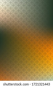 Minimal covers design. orange green gradient background and a grid of intersecting black rings. The basis for the text. Halftone dots colorful design. geometric patterns.