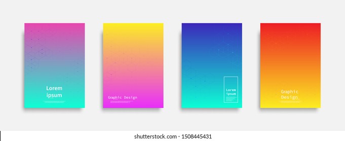 Minimal covers design. polygonal structure colorful design. Future geometric patterns. Eps10 vector.