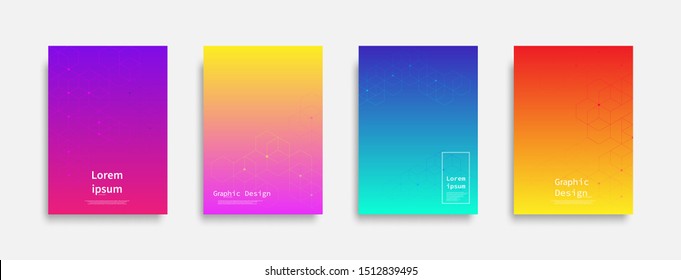 Minimal covers design. polygonal structure colorful design. Future geometric patterns. Eps10 vector.