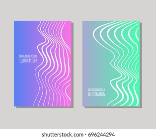 Minimal covers design set. Sample Strip ?omposition Simple shapes with trendy gradients. Eps10 layered vector.