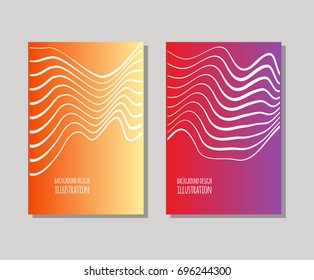 Minimal covers design set. Sample Stripc ?omposition Simple shapes with trendy gradients. Eps10 layered vector.