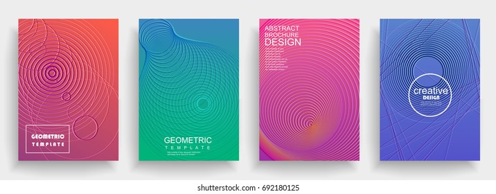 Design mínimo de capas. Gradientes geométricos simples