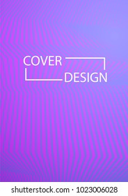 Minimal Covers Design. Simple Halftone Gradients Background. Future Cover Template. Magazine, Annual Report, Brochures, Flyers, Presentations, Leaflet. Vector Illustration. A4 size.