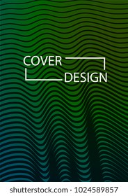 Minimal Covers Design. Simple Halftone Gradients Background. Future Cover Template. Magazine, Annual Report, Brochures, Flyers, Presentations, Leaflet. Vector Illustration. A4 size.