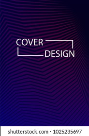 Minimal Covers Design. Simple Halftone Gradients Background. Future Cover Template. Brochures, Flyers, Presentations, Leaflet, Magazine, Annual Report Vector Illustration. A4 size.