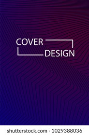 Minimal Covers Design. Simple Halftone Gradients Background. Future Cover Template. Brochures, Flyers, Presentations, Leaflet, Magazine, Annual Report Vector Illustration. A4 size.