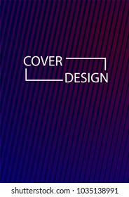 Minimal Covers Design. Simple Halftone Gradients Background. Future Cover Template. Brochures, Flyers, Presentations, Leaflet, Magazine, Annual Report Vector Illustration. A4 size.