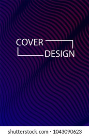 Minimal Covers Design. Simple Halftone Gradients Background. Future Cover Template. Brochures, Flyers, Presentations, Leaflet, Magazine, Annual Report Vector Illustration. A4 size.