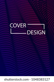 Minimal Covers Design. Simple Halftone Gradients Background. Future Cover Template. Magazine, Annual Report, Brochures, Flyers, Presentations, Leaflet. Vector Illustration. A4 size.