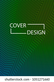 Minimal Covers Design. Simple Halftone Gradients Background. Future Cover Template. Magazine, Annual Report, Brochures, Flyers, Presentations, Leaflet. Vector Illustration. A4 size.