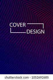 Minimal Covers Design. Simple Halftone Gradients Background. Future Cover Template. Brochures, Flyers, Presentations, Leaflet, Magazine, Annual Report Vector Illustration. A4 size.