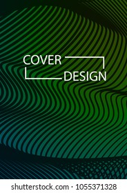 Minimal Covers Design. Simple Halftone Gradients Background. Future Cover Template. Magazine, Annual Report, Brochures, Flyers, Presentations, Leaflet. Vector Illustration. A4 size.