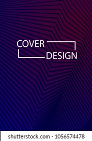 Minimal Covers Design. Simple Halftone Gradients Background. Future Cover Template. Magazine, Annual Report, Brochures, Flyers, Presentations, Leaflet. Vector Illustration. A4 size.