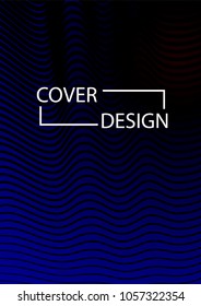 Minimal Covers Design. Simple Halftone Gradients Background. Future Cover Template. Magazine, Annual Report, Brochures, Flyers, Presentations, Leaflet. Vector Illustration. A4 size.