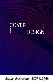 Minimal Covers Design. Simple Halftone Gradients Background. Future Cover Template. Magazine, Annual Report, Brochures, Flyers, Presentations, Leaflet. Vector Geometric Patterns. A4 size.