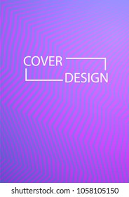 Minimal Covers Design. Simple Halftone Gradients Background. Future Cover Template. Magazine, Annual Report, Brochures, Flyers, Presentations, Leaflet. Vector Geometric Patterns. A4 size.