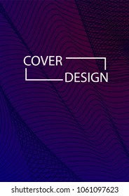 Minimal Covers Design. Simple Halftone Gradients Background. Future Cover Template. Magazine, Annual Report, Brochures, Flyers, Presentations, Leaflet. Vector Illustration. A4 size.