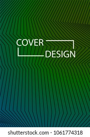 Minimal Covers Design. Simple Halftone Gradients Background. Future Cover Template. Magazine, Annual Report, Brochures, Flyers, Presentations, Leaflet. Vector Illustration. A4 size.