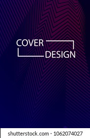 Minimal Covers Design. Simple Halftone Gradients Background. Future Cover Template. Brochures, Flyers, Presentations, Leaflet, Magazine, Annual Report Vector Illustration. A4 size.