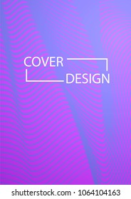 Minimal Covers Design. Simple Halftone Gradients Background. Future Cover Template. Brochures, Flyers, Presentations, Leaflet, Magazine, Annual Report Vector Illustration. A4 size.