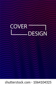 Minimal Covers Design. Simple Halftone Gradients Background. Future Cover Template. Brochures, Flyers, Presentations, Leaflet, Magazine, Annual Report Vector Illustration. A4 size.